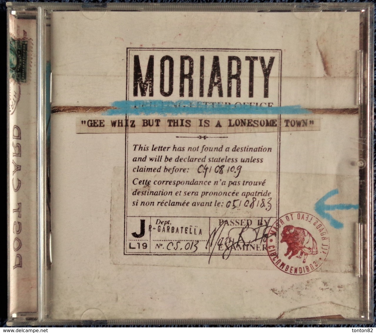 MORIARTY - " Gee Whiz But This Is A Lonesome Town " - 12 Titres . - Country & Folk