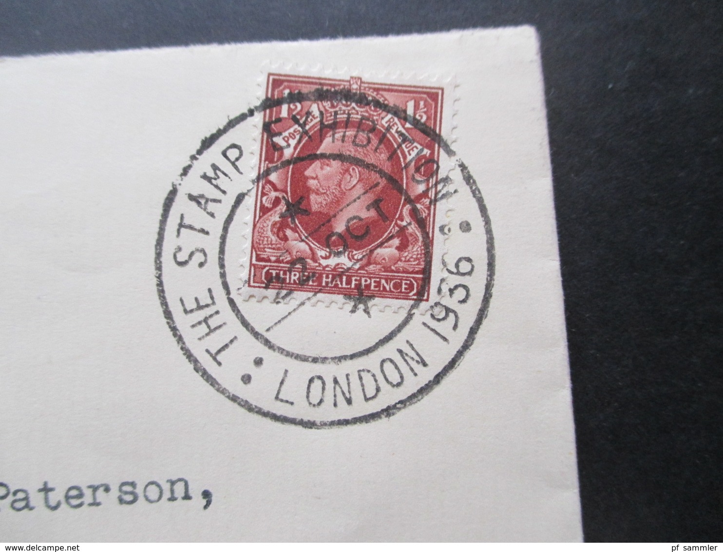 GB 1936 Sonderumschlag SST Stamp Exhibition London 1936 Dorland Hall Lower Regent Street Nach Cardiff Gesendet - Storia Postale