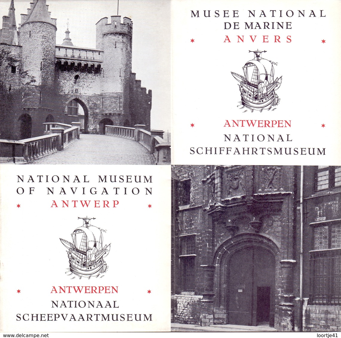 Brochure Dépliant Faltblatt Folder - Toerisme Tourisme - Antwerpen Scheepvaartmuseum - Musée De Marine - Dépliants Touristiques