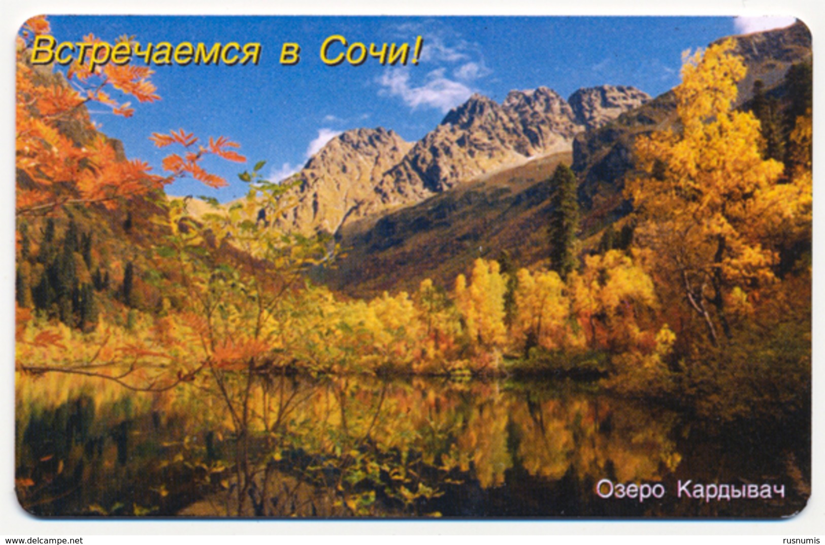 RUSSIA - RUSSIE - RUSSLAND DUMMY PHONECARD TELECARTE SOCHI ELECTROSVYAZ 100 UNITS LAKE KARDYVACH - Russia