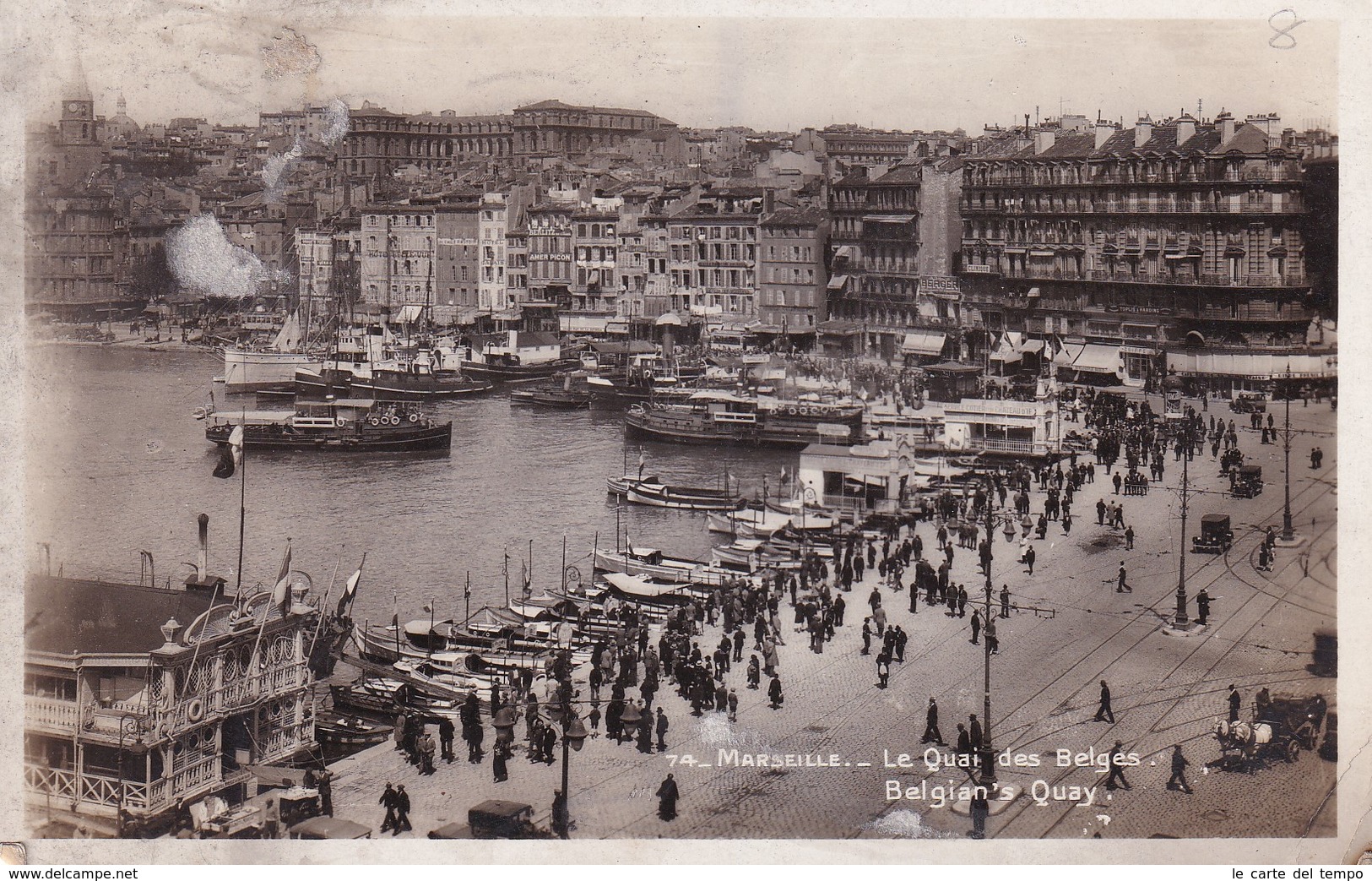 Cartolina Marseille - Le Quai Des Belges. Belgian's Quay. 1939 - Andere & Zonder Classificatie