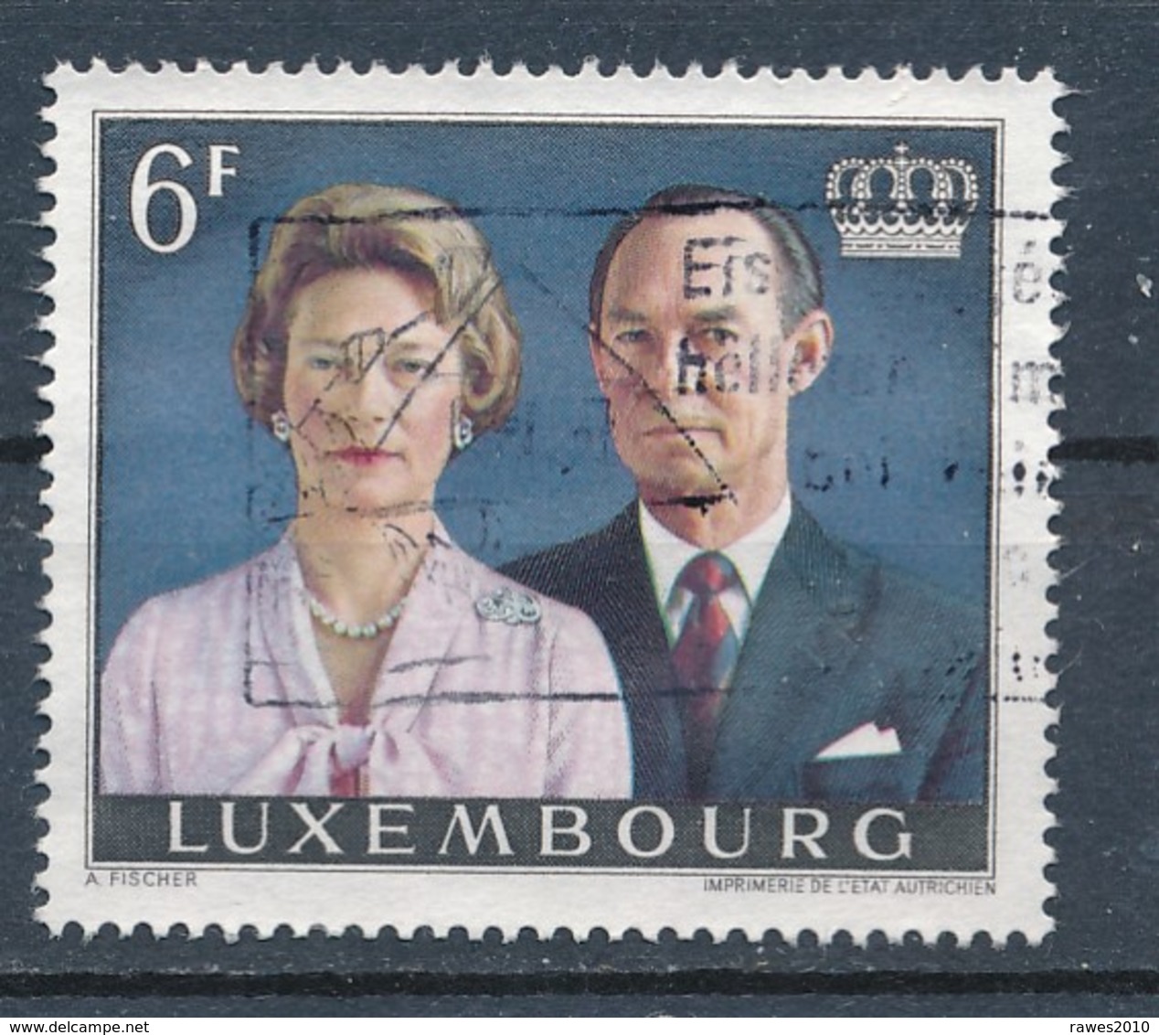 Luxemburg 6 F. Gest. Grossherzog Paar - 1993-.. Jean