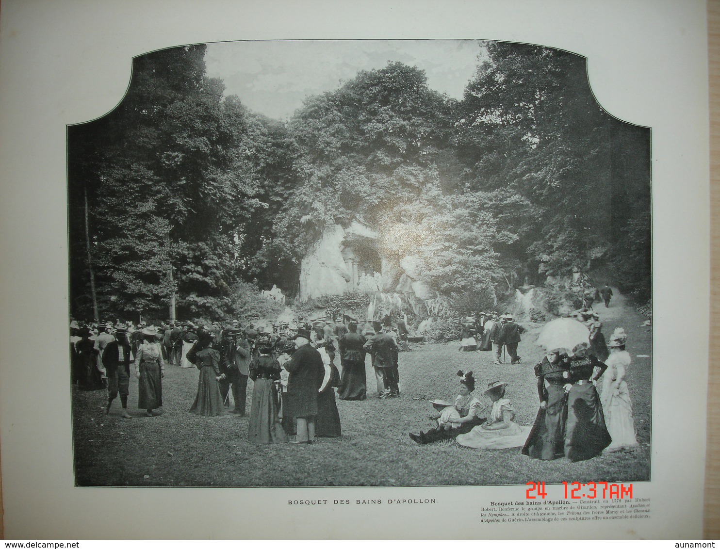 Lamina-Paris-1898--1,2,3,Le Bassin De Latone--Bosquet Des Bains D'Apollon--Chambre De Louis XIV - Versailles