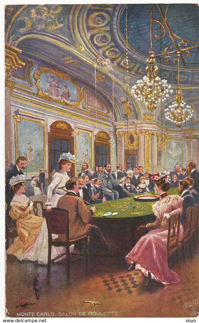 Art Card Casino De Monte Carlo Roulette . Edit Tuck Oilette. Croupier . Timbrée Monaco - Sonstige & Ohne Zuordnung