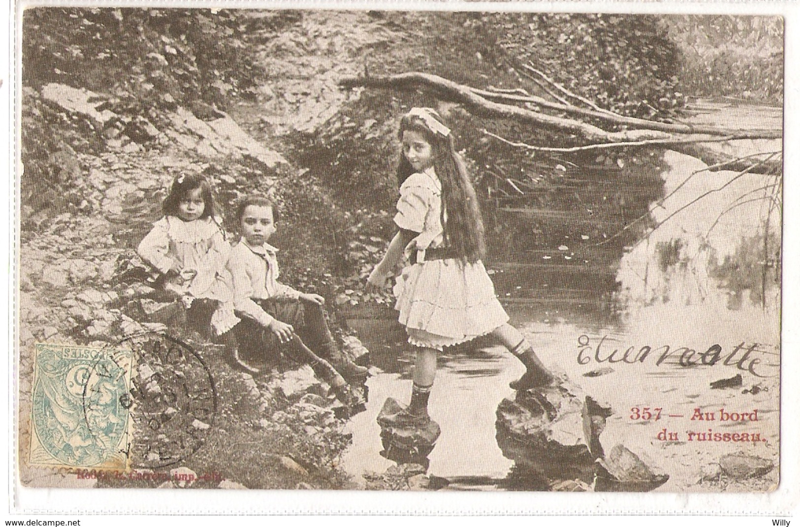 K 1816 VERY OLD ( 1904 )  FANTASY  POSTCARD  , CHILDREN - Otros & Sin Clasificación