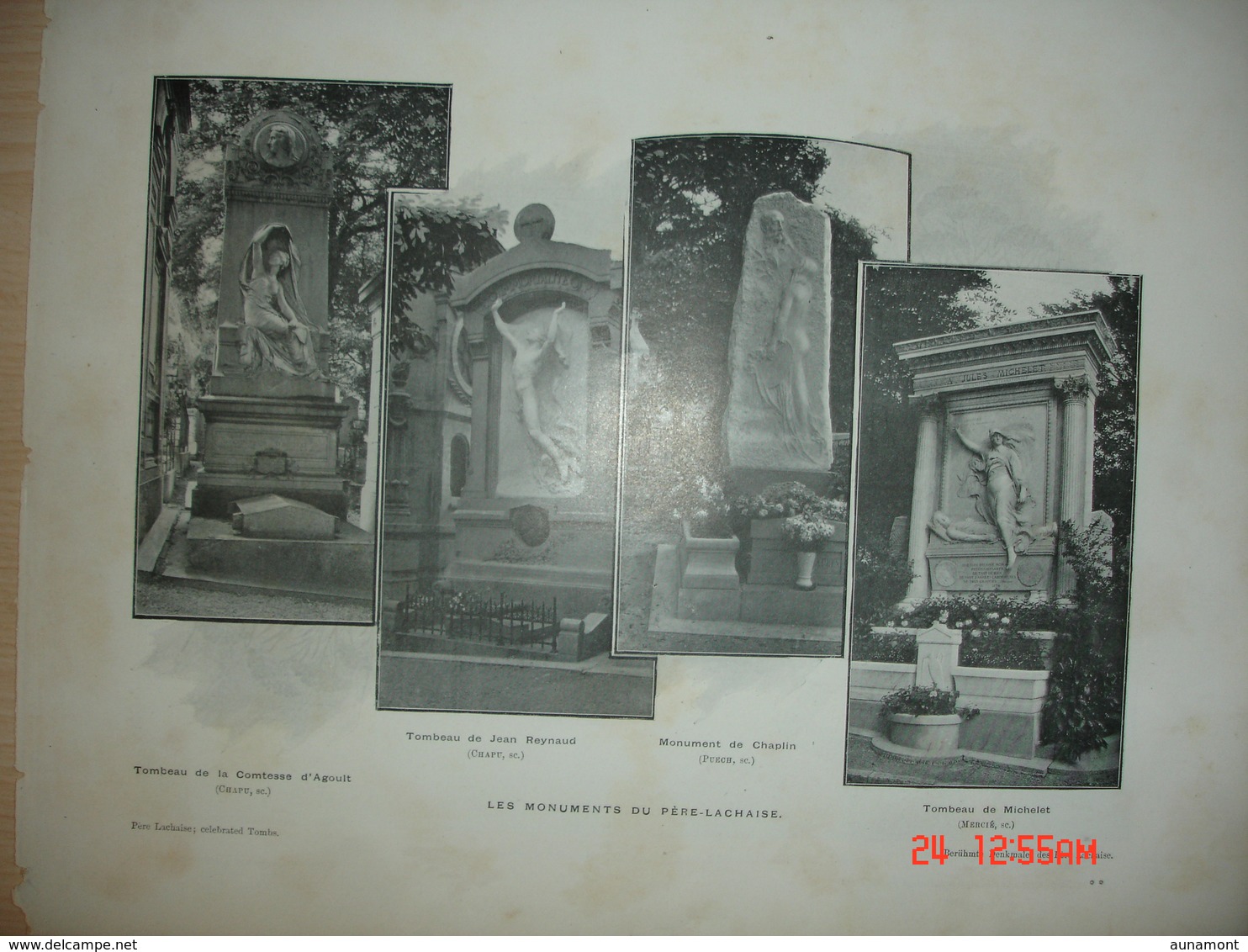 Lamina-Paris-1898---,Revue Du 14 Juillet-L'Arrive Du President--Le Monuments Du Pere-Lachaise - Distrito: 01