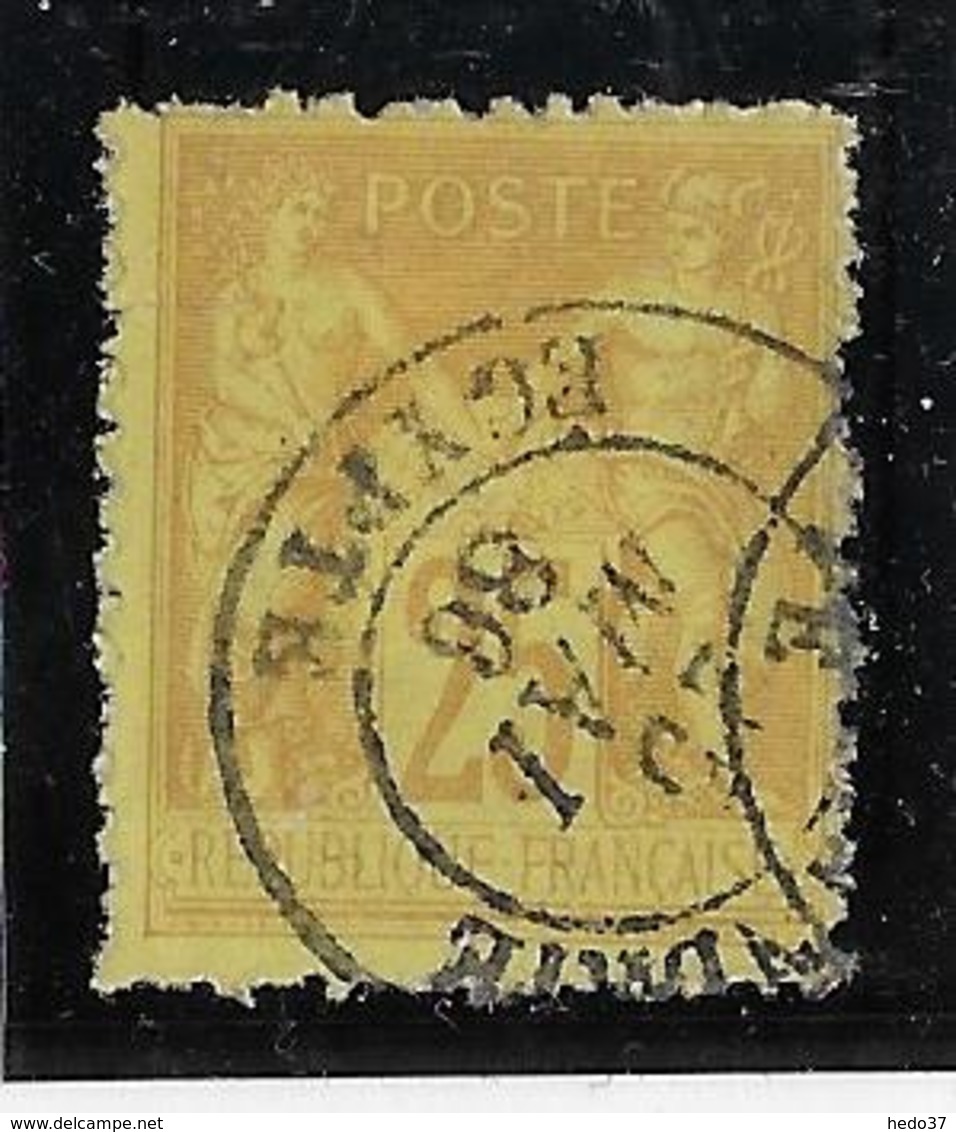 France N°92 Oblitéré Alexandrie - TB - Used Stamps