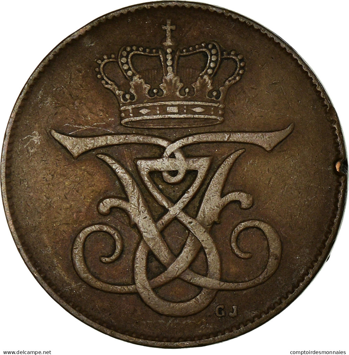 Monnaie, Danemark, Frederik VIII, 5 Öre, 1908, Copenhagen, TTB, Bronze, KM:806 - Danemark