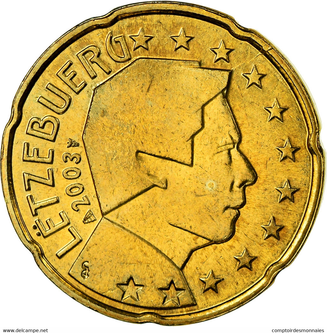 Luxembourg, 20 Euro Cent, 2003, SUP, Laiton, KM:79 - Luxembourg