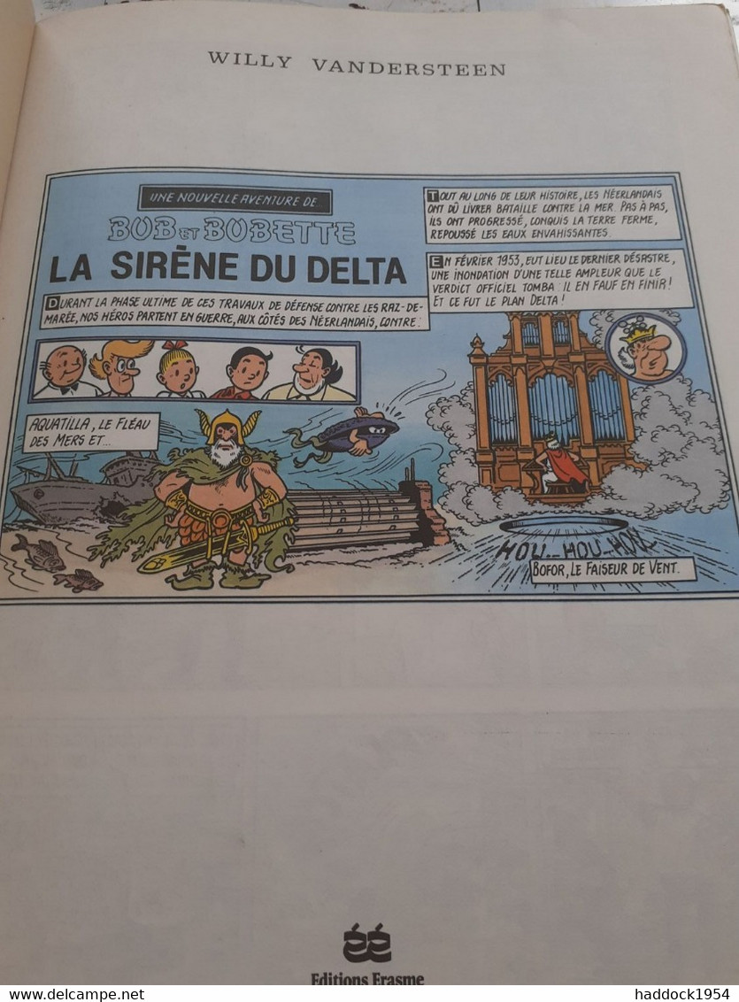 La Sirène Du Delta WILLY VANDERSTEEN éditions Erasme 1984 - Bob Et Bobette