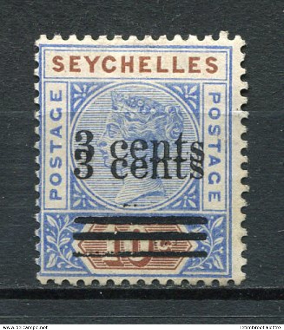 ⭐ Seychelles  - YT N° 30a * - Neuf Avec Charnière - Surcharge Double ⭐ - Seychelles (...-1976)