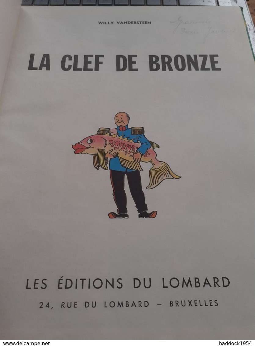 La Clef De Bronze WILLY VANDERSTEEN Le Lombard 1957 - Bob Et Bobette