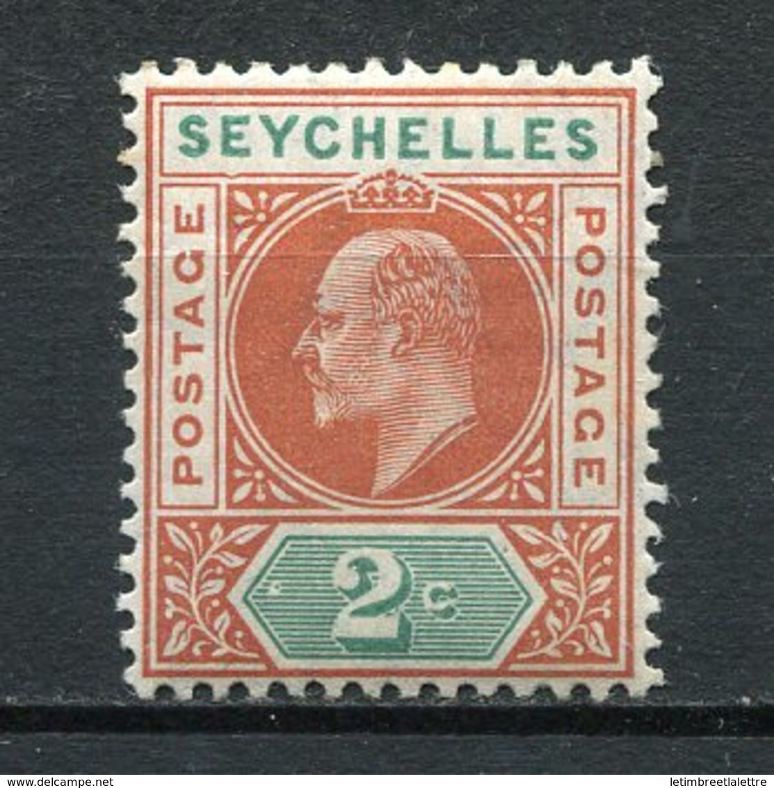 Seychelles  - N° 38a * - Neuf Avec Charnière  - Dented Frame - Seychelles (...-1976)