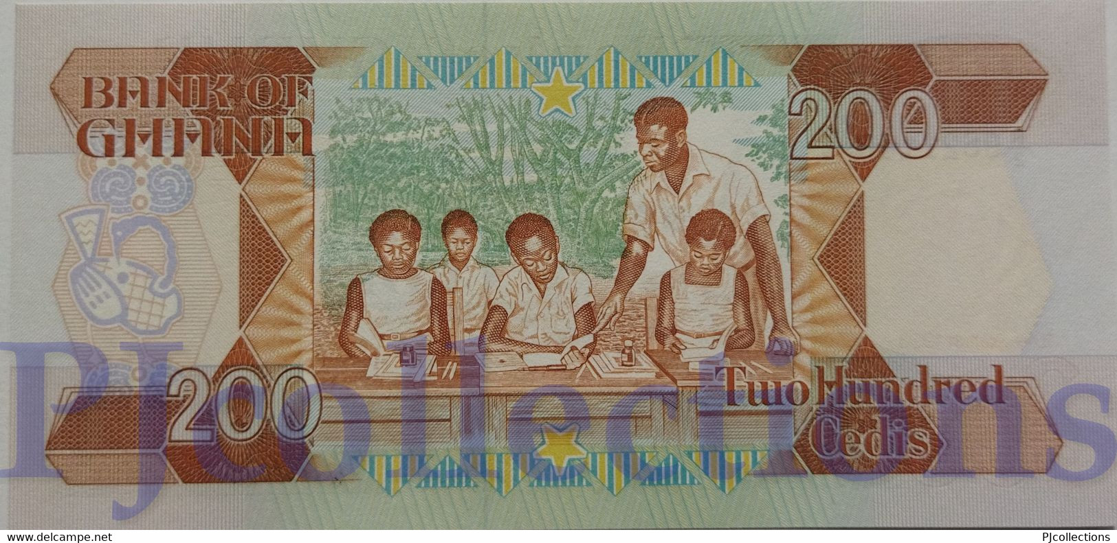 GHANA 200 CEDIS 1990 PICK 27b UNC - Ghana