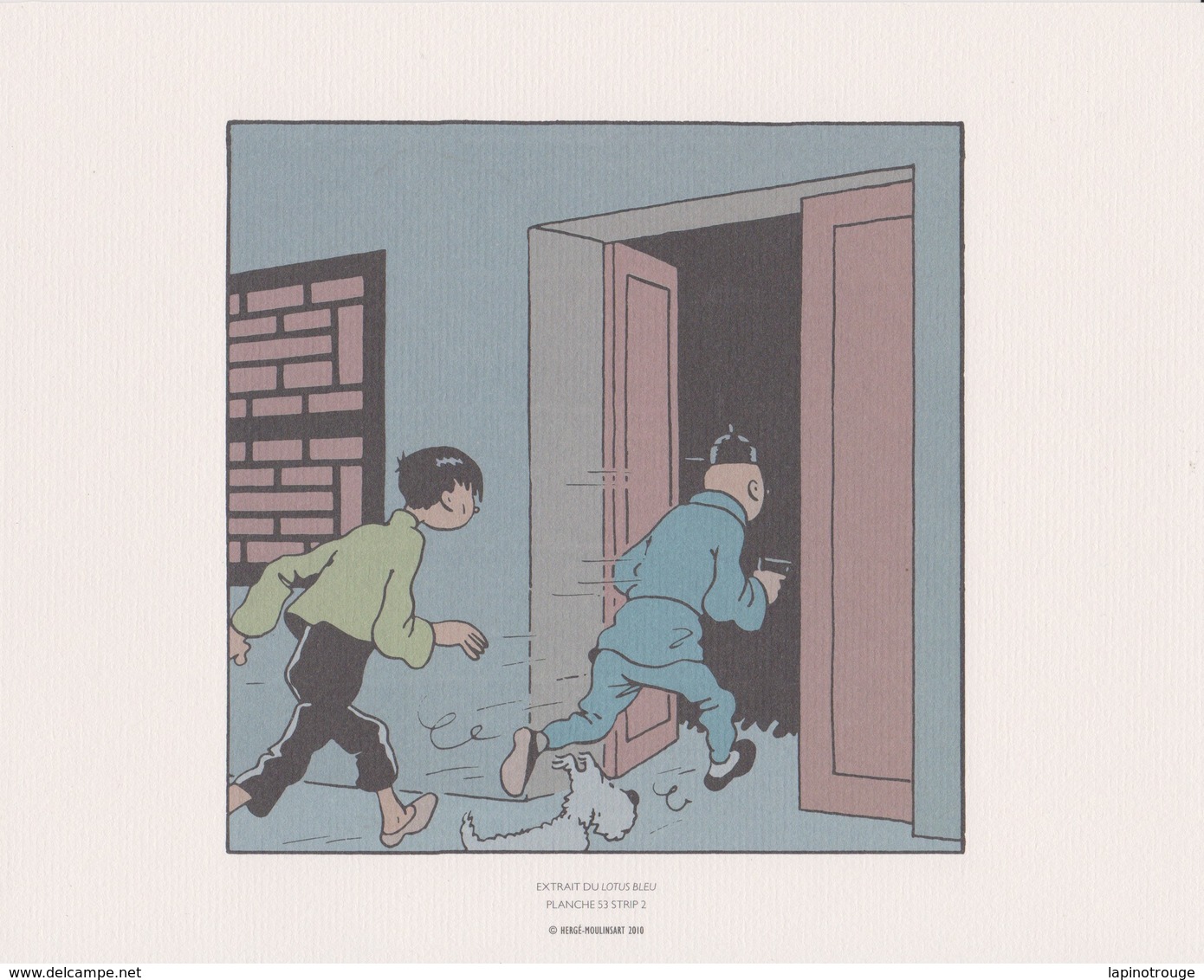 Lot Ex-libris  HERGE Pour Le Lotus Bleu Hergé-Moulinsart 2010 - Illustrators J - L