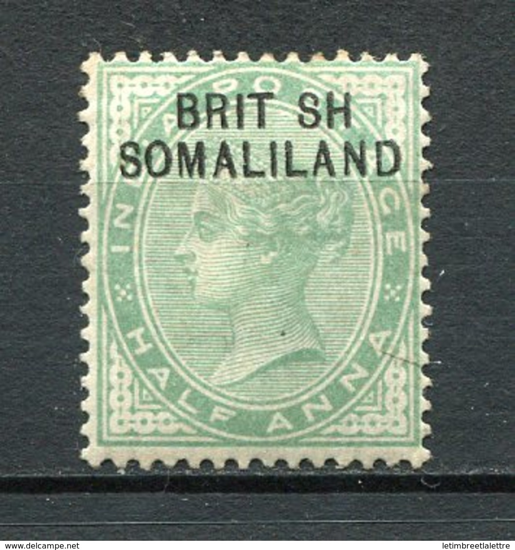 Somaliland - N° 1a * - Neuf Avec Charnière  - Variété : Sans Le I - - Somaliland (Protectorate ...-1959)