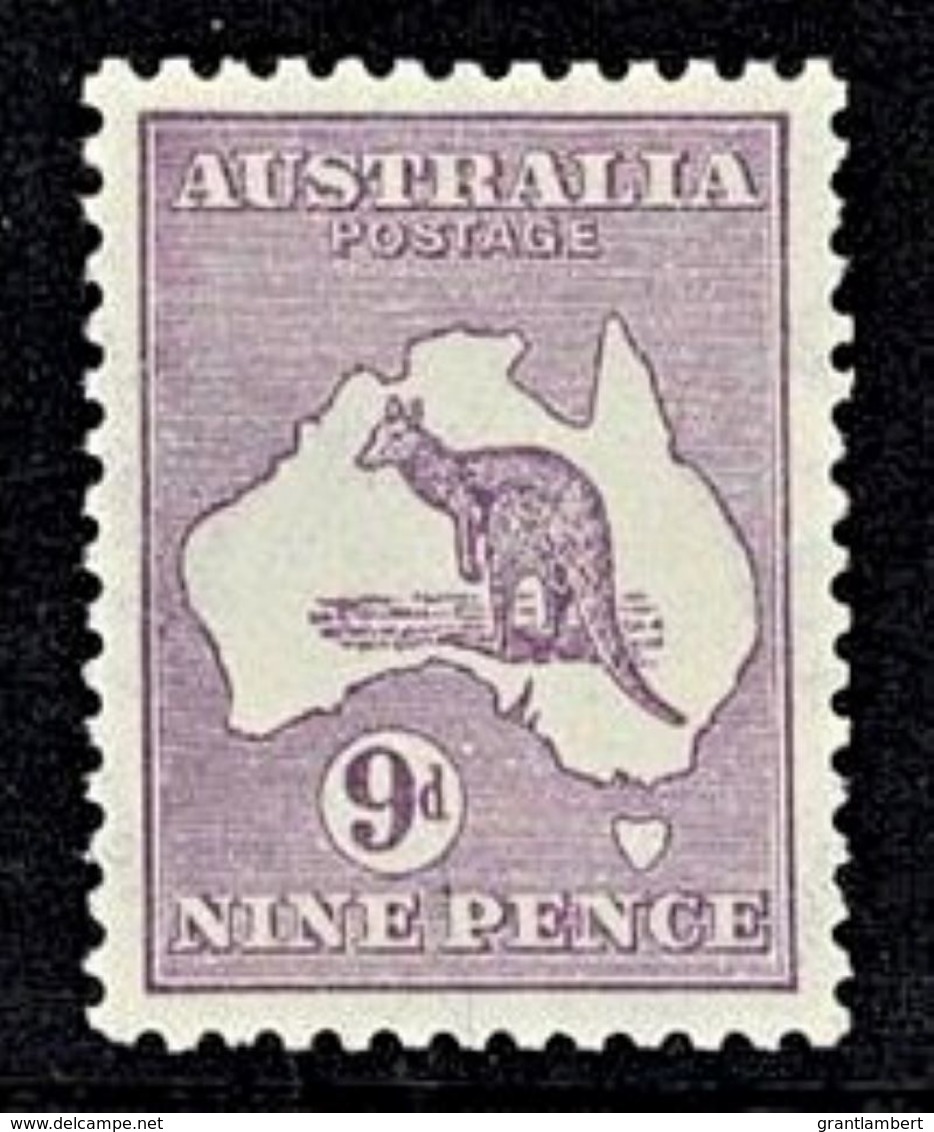 Australia 1915 Kangaroo 9d Violet 2nd Watermark MH - Listed Variety. - Ungebraucht