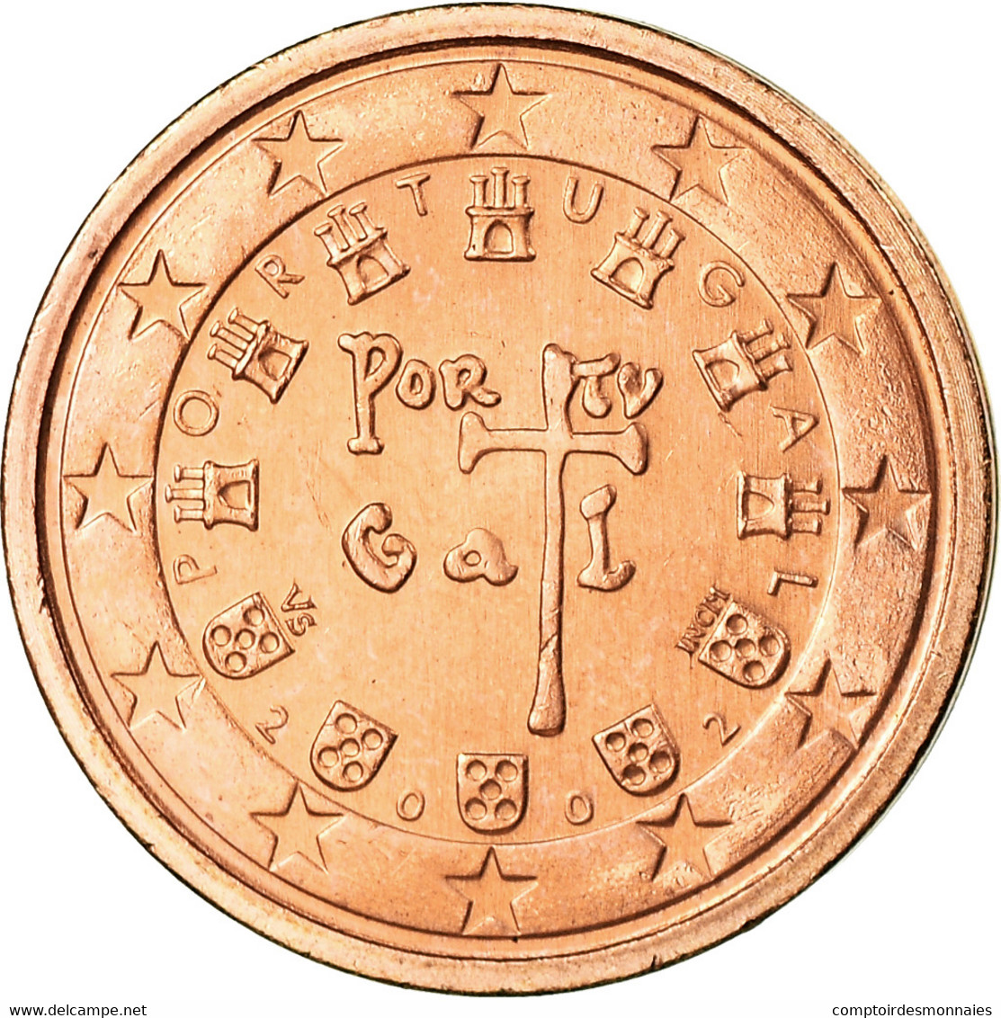 Portugal, 2 Euro Cent, 2002, SUP, Copper Plated Steel, KM:741 - Portugal