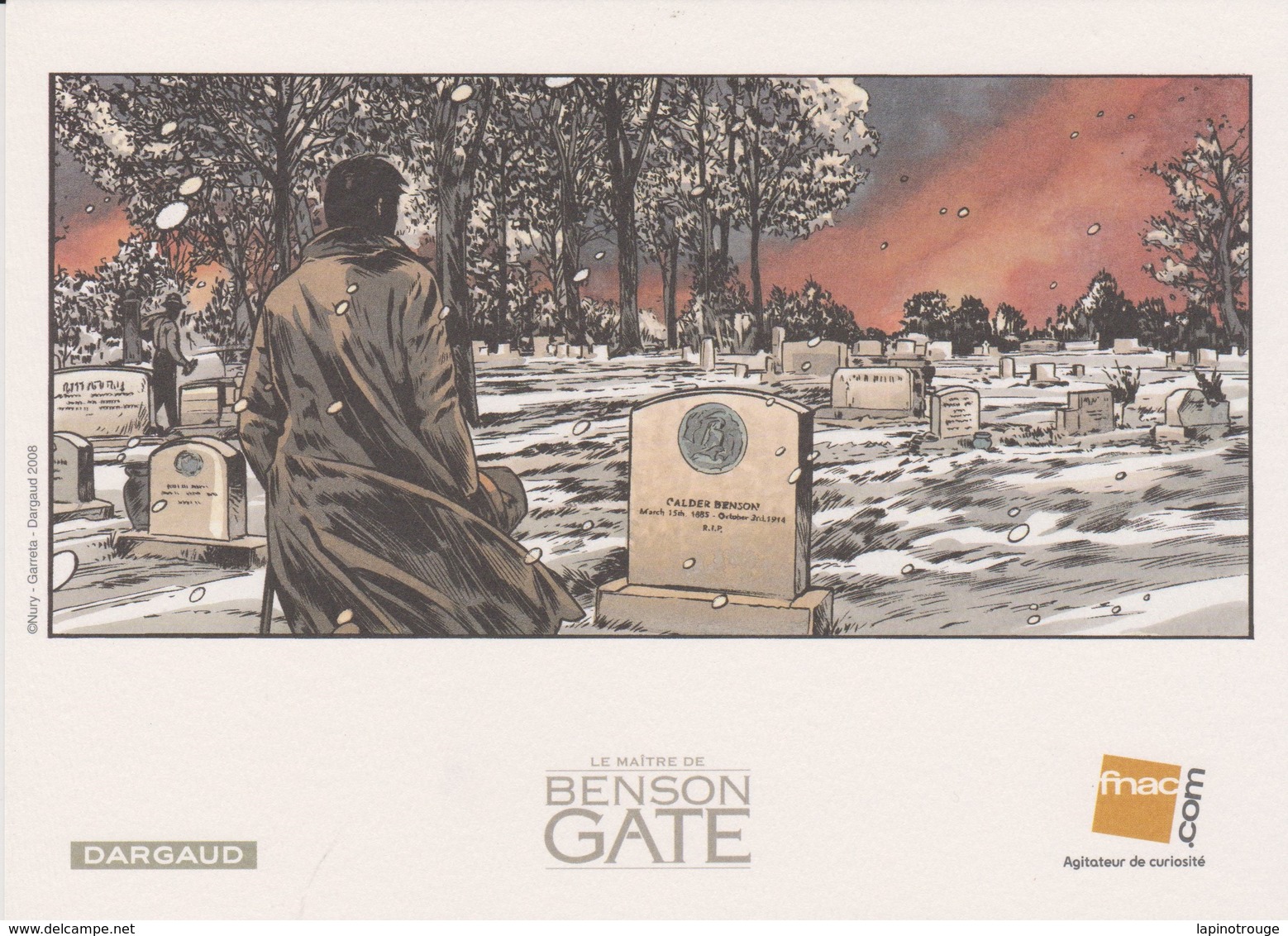 Ex-libris GARRETA Renaud Pour Le Maître De Benson Gate Dargaud 2008 - Illustrators J - L