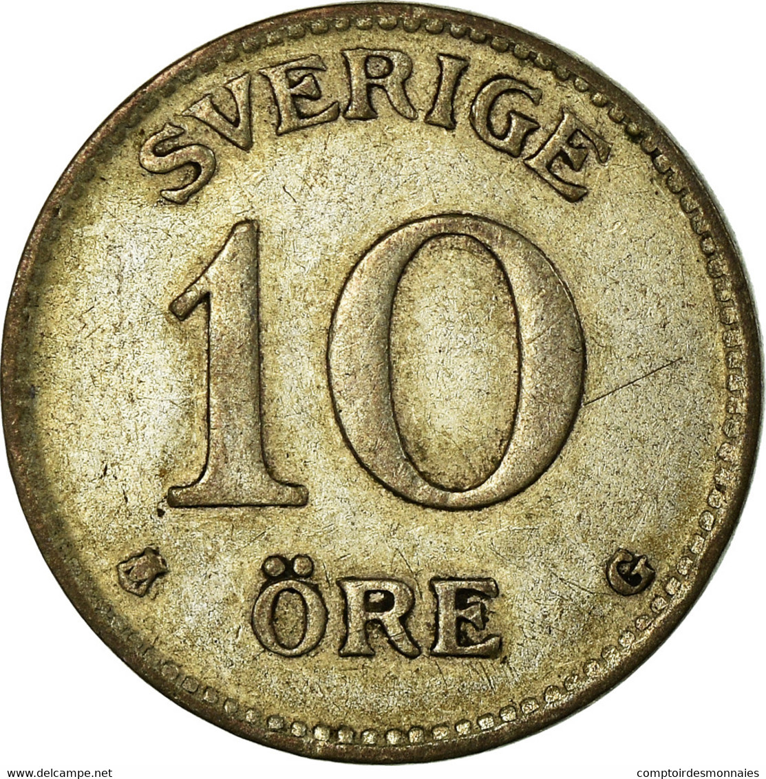 Monnaie, Suède, Gustaf V, 10 Öre, 1938, TTB, Argent, KM:780 - Suède