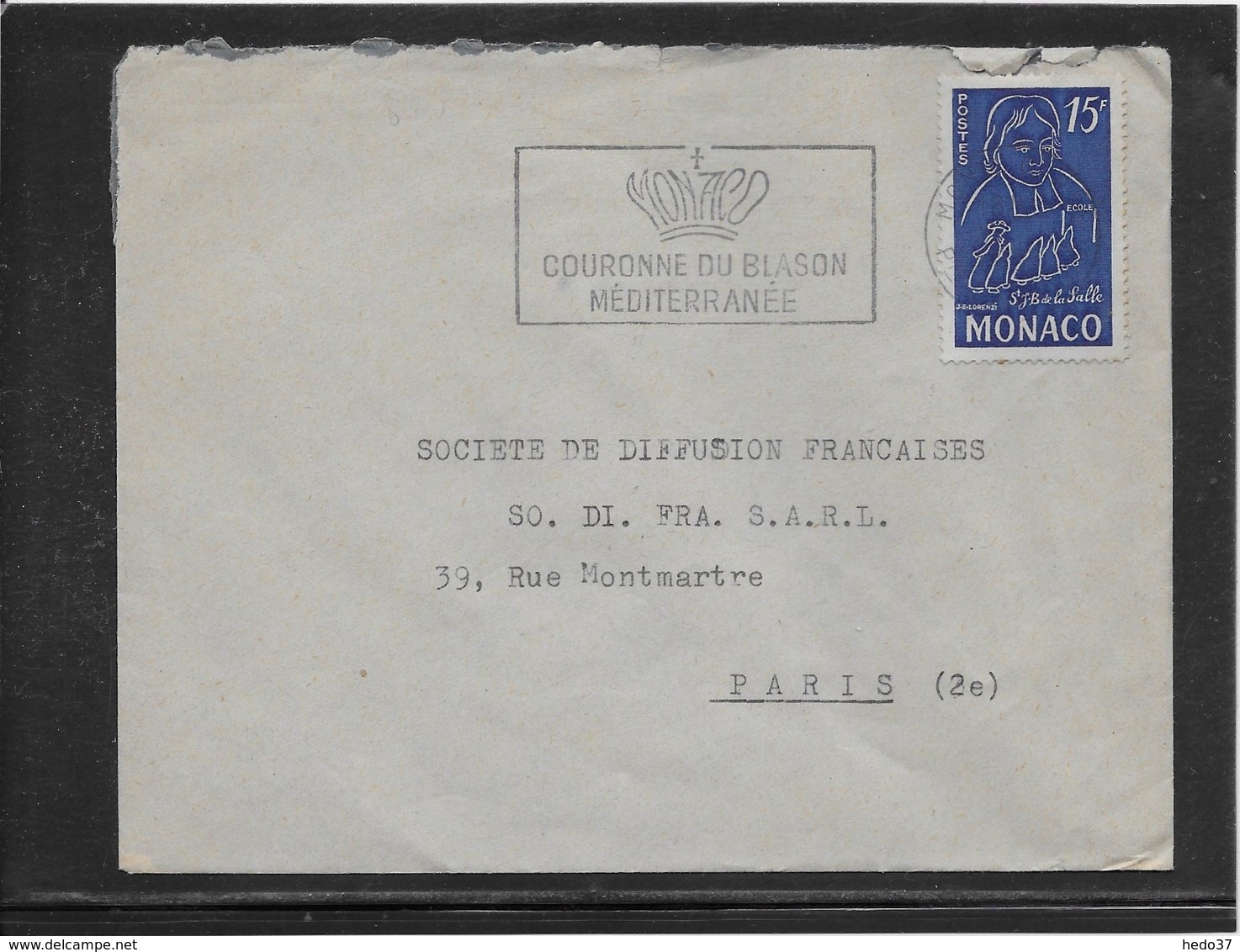 Monaco - Lettre - Marcophilie