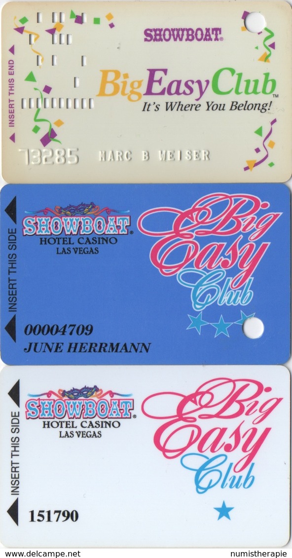 Lot De 3 Cartes : Showboat Hotel & Casino : Las Vegas NV - Casino Cards