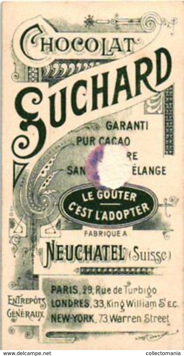 12 chromos litho cards chocolate SUCHARD set71B c1899 Suchard French Provinces with products and industry