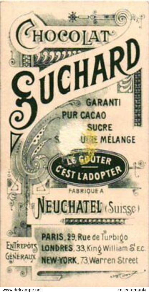 12 chromos litho cards chocolate SUCHARD set71B c1899 Suchard French Provinces with products and industry