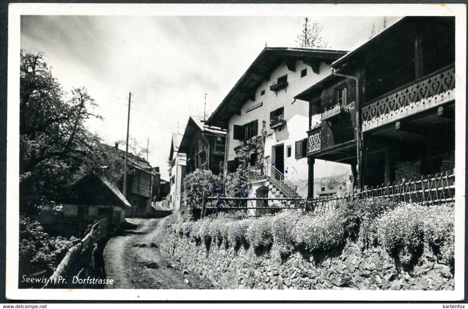 Seewis Im Prättigau/Davos, 2.8.1950, Dorfstrasse, Sowjetische Zensurstelle, Photo Brugger - Davos