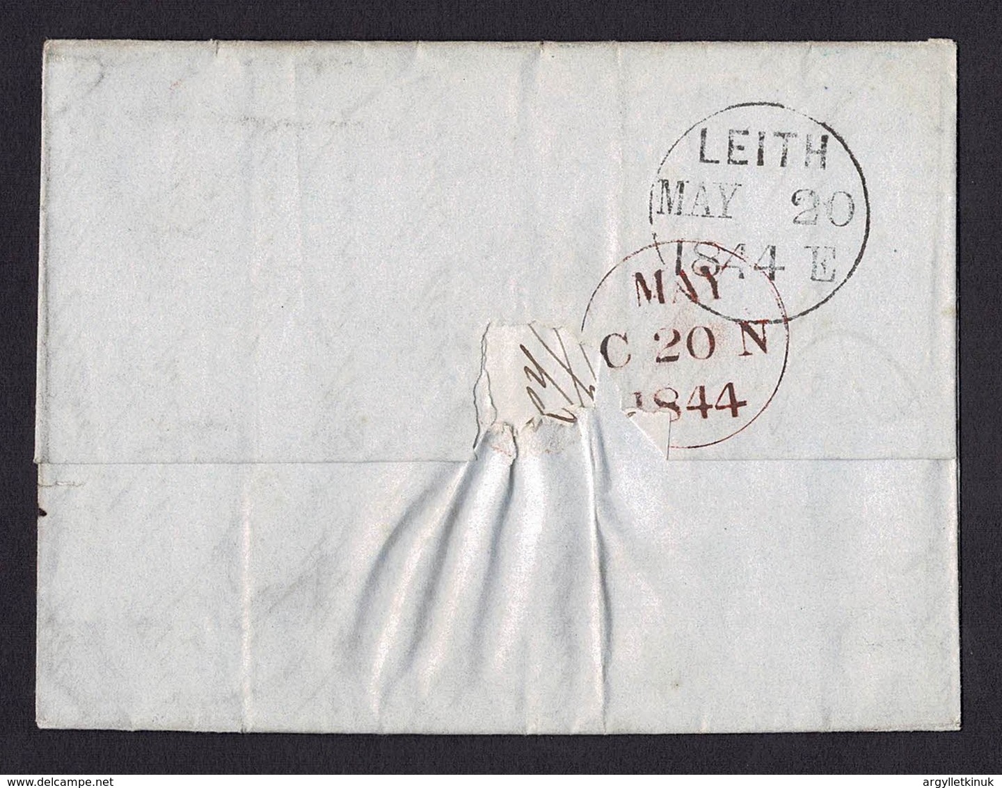 GB LEITH PENNY REDS MALTESE CROSS 1842/44 - Lettres & Documents