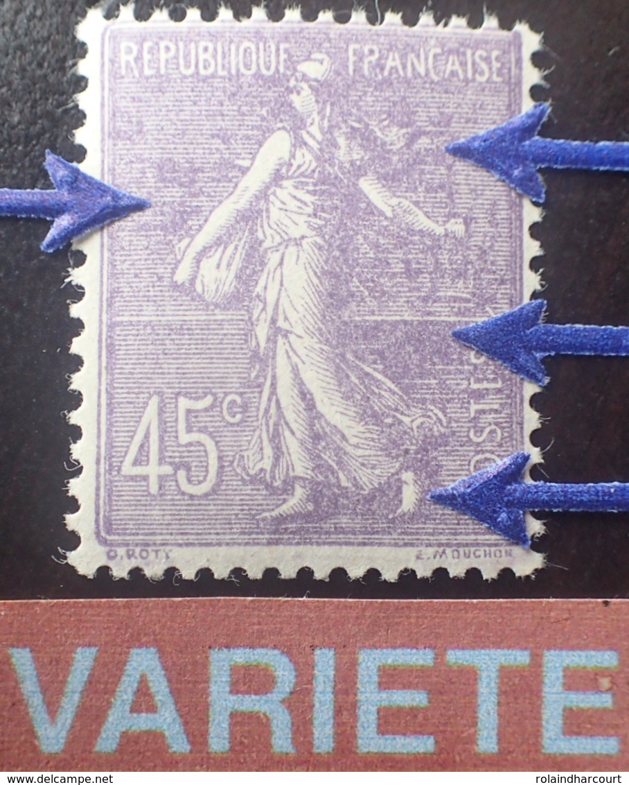 R1189/722 - 1924/1932 - TYPE SEMEUSE CAMEE - N°197 NEUF** - VARIETE ➤➤➤ Impression Défectueuse - 1903-60 Sower - Ligned