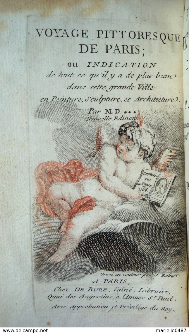 [PARIS] DEZALLIER D'ARGENVILLE -Voyage Pittoresque De Paris - 1701-1800