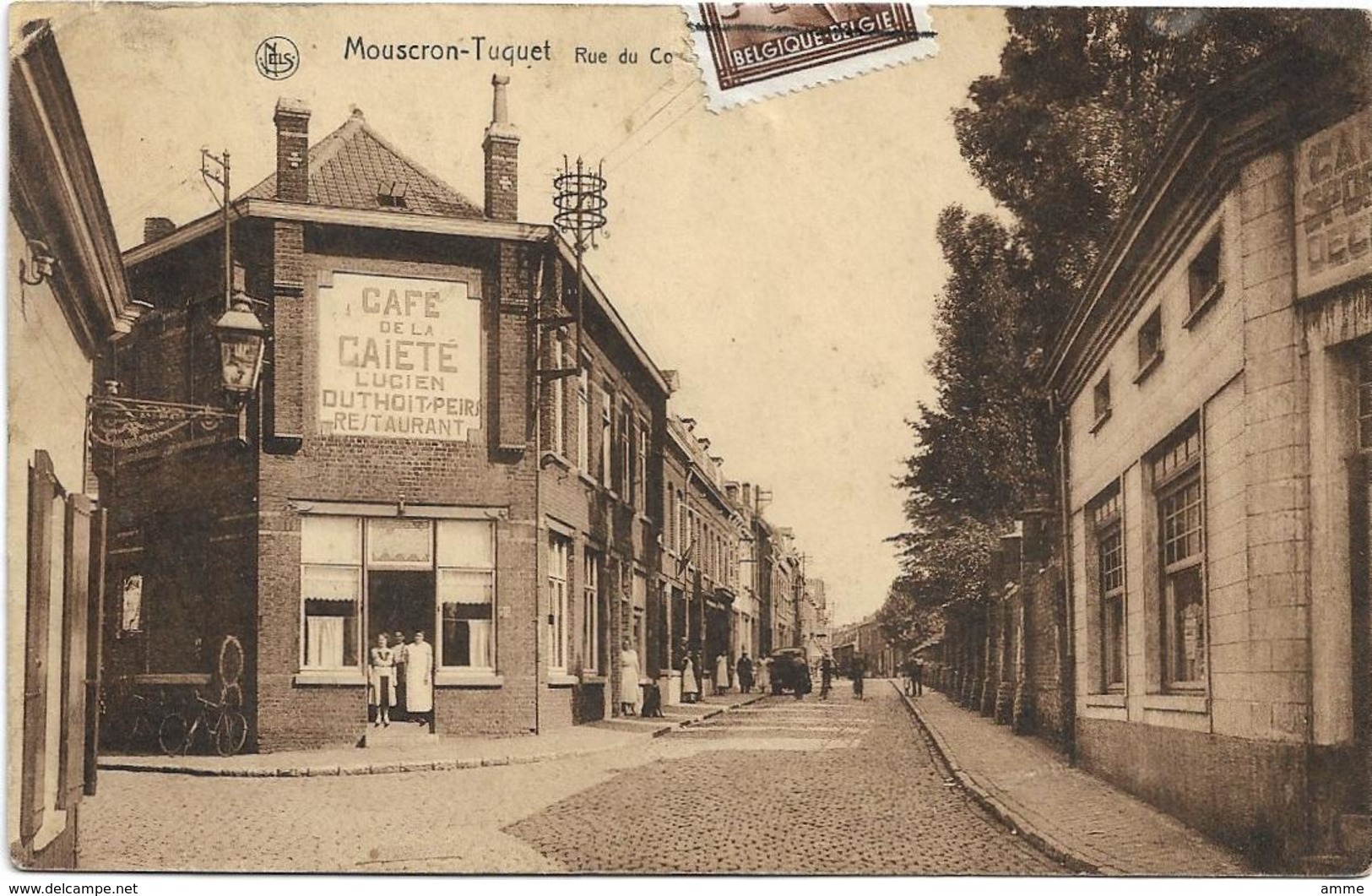 Moeskroen - Mouscron - Tuquet    *  Rue Du Couet   (Café De La Gaieté) - Mouscron - Moeskroen