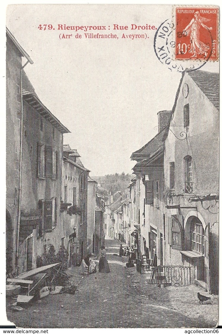 RIEUPEYROUX. RUE DROITE - Sonstige & Ohne Zuordnung