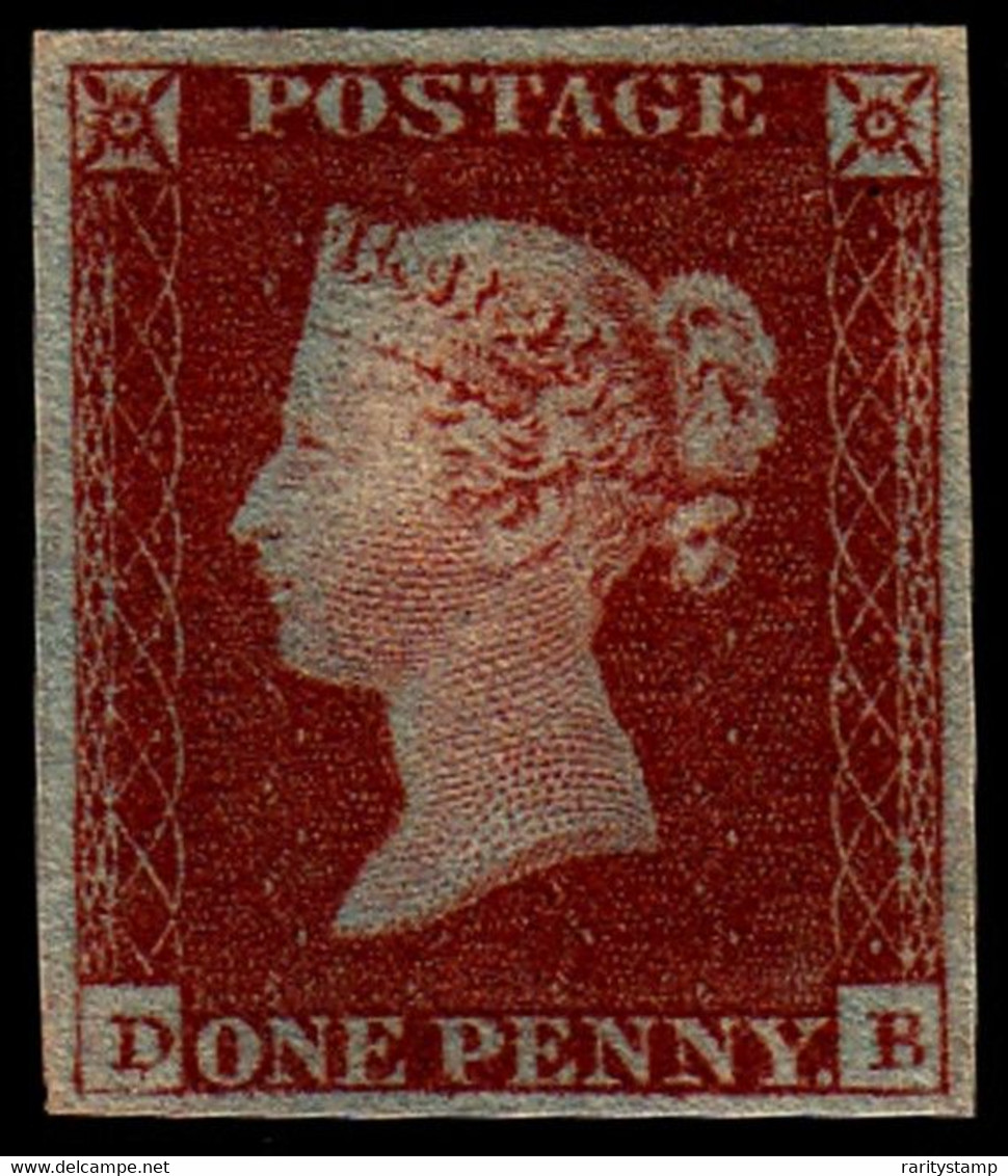 GRAN BRETAGNA 1841  1d PALE RED BROWN WORN PLATE PRISTINE MINT UNMOUNTED - PERFECT  EXHIBITION QUALITY - Ongebruikt