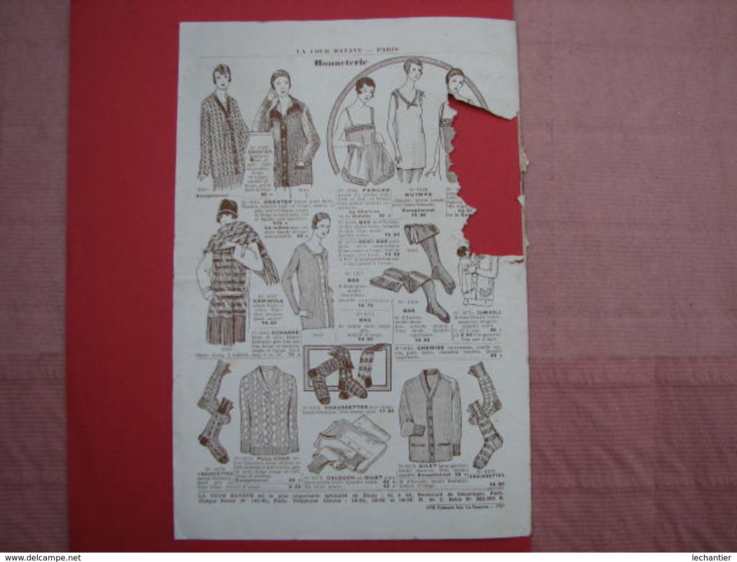 LA  COUR  BATAVE  2 Catalogues  Hiver 1927/28 et occasions exceptionnelles 1911