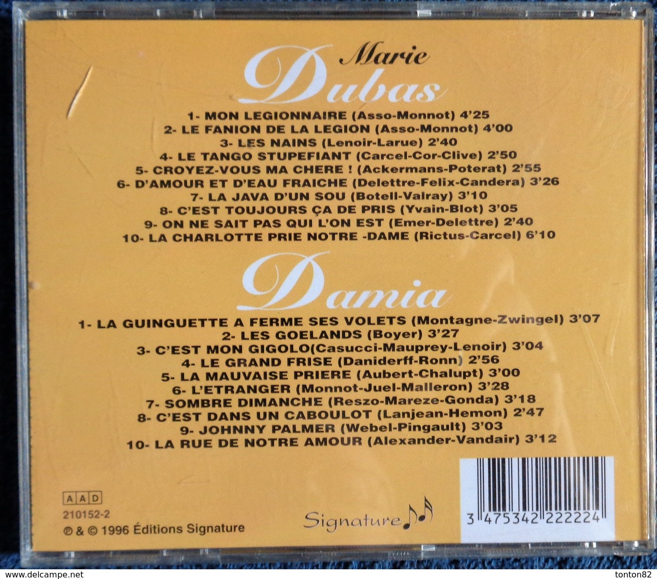 Marie Dubas 10 Titres - Damia 10 Titres  "  Du Rire Aux Larmes "  . - Autres & Non Classés