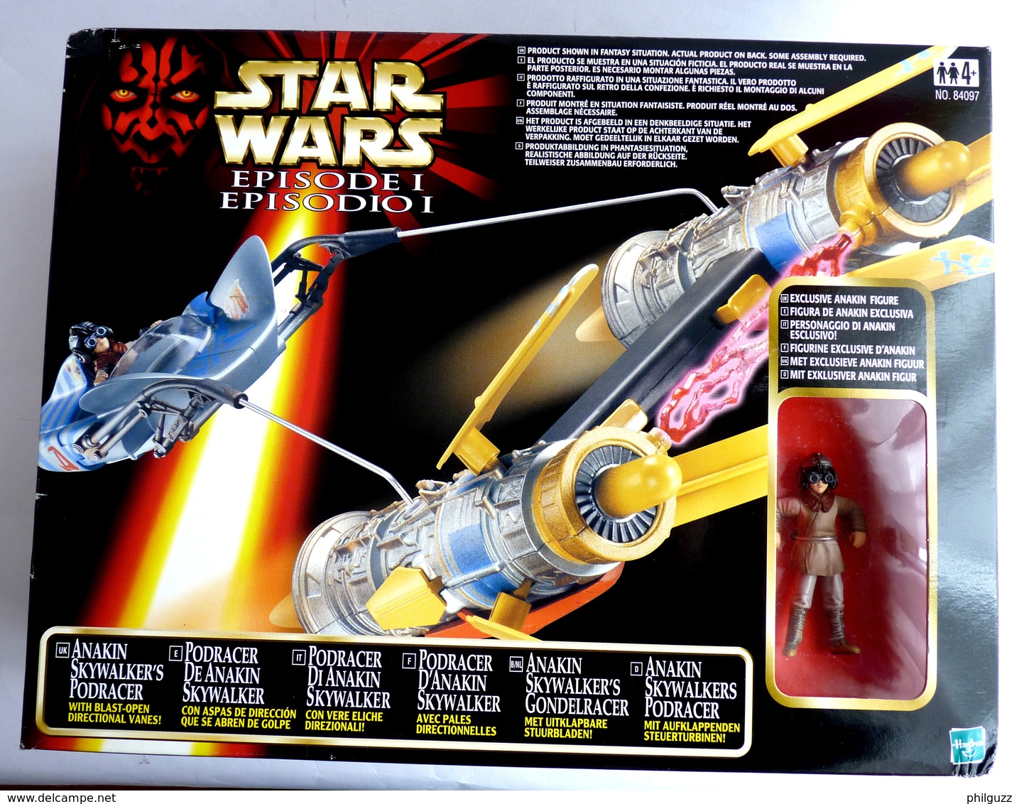 BOITE FIGURINE STAR WARS 1999 LA GUERRE DES ETOILES - VAISSEAU ANAKIN PODRACER - Episodio I