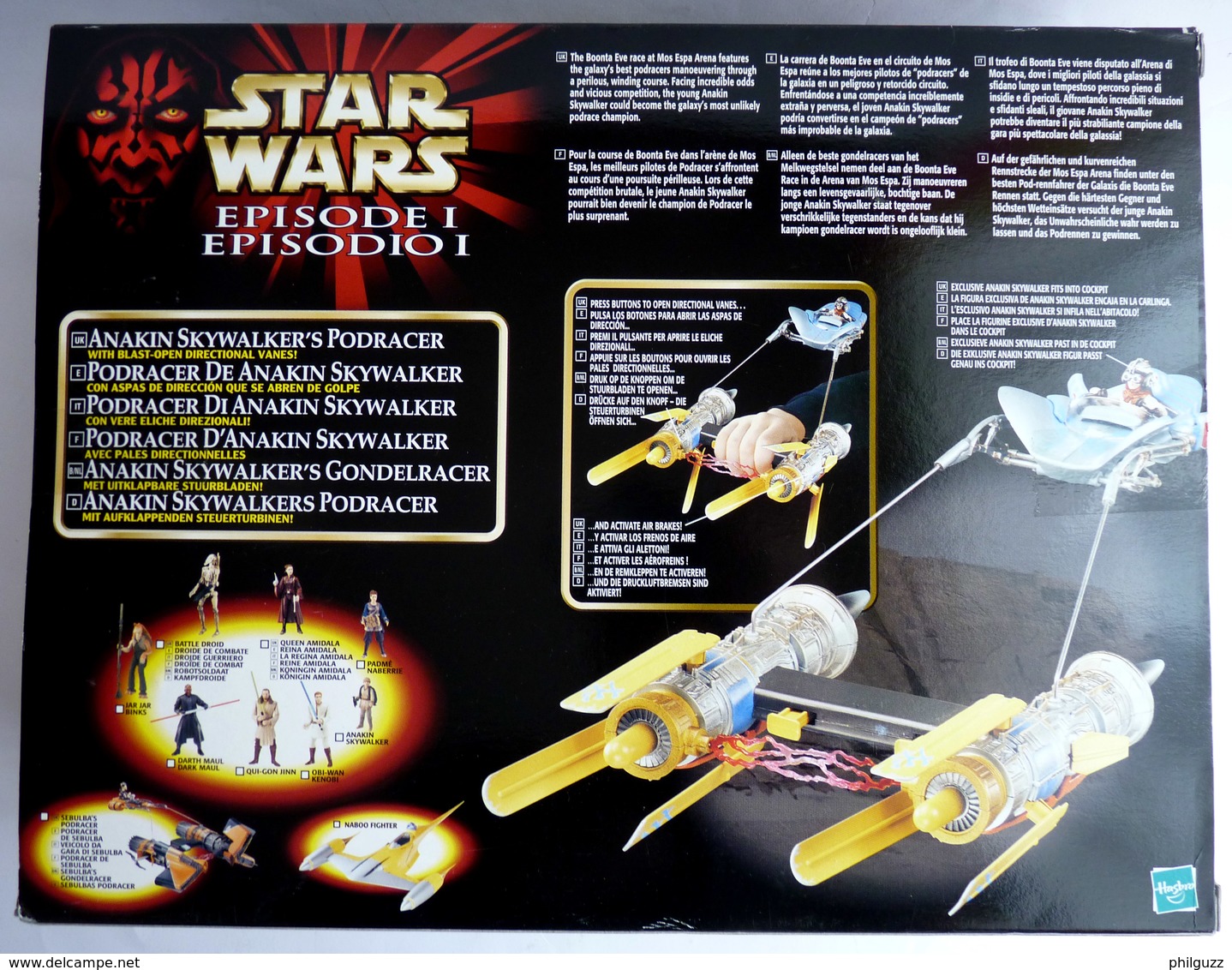 BOITE FIGURINE STAR WARS 1999 LA GUERRE DES ETOILES - VAISSEAU ANAKIN PODRACER - Episode I