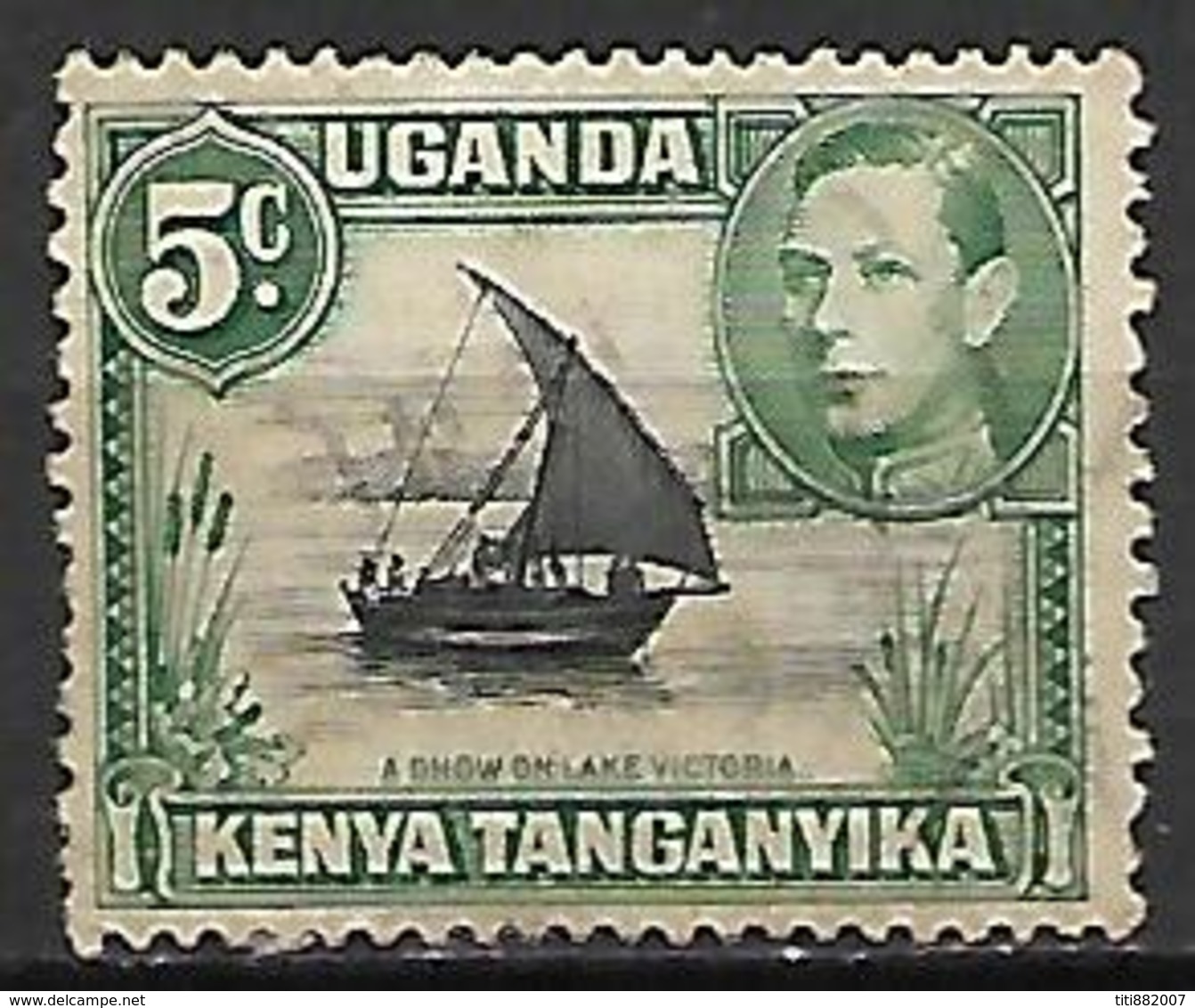 KENYA OUGANDA & TANGANYIKA    -   1938 .  Y&Y N° 51 Oblitéré. - Kenya, Ouganda & Tanganyika