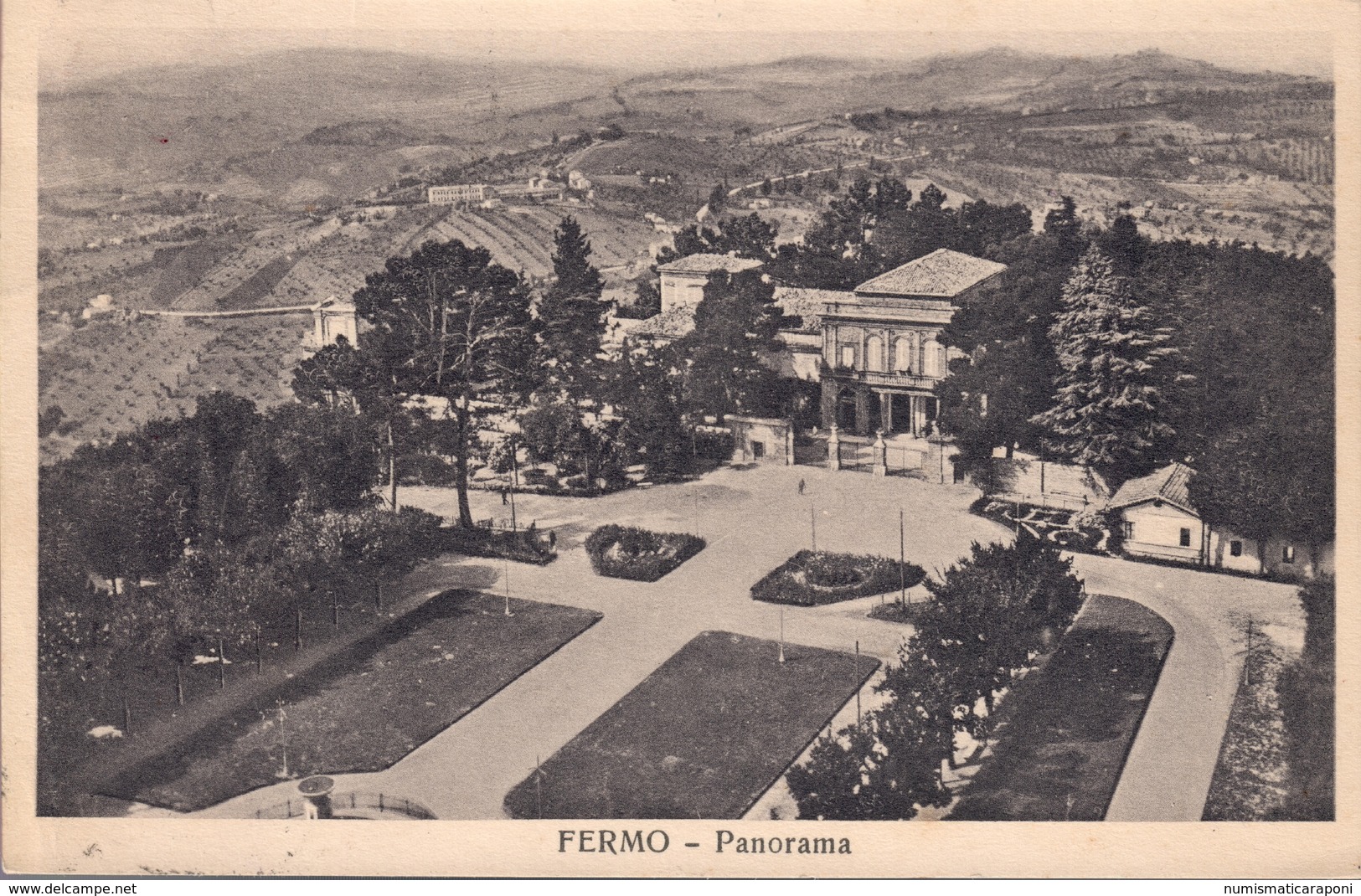 FERMO PANORAMA  Viaggiata 1936 C.2115 - Ascoli Piceno