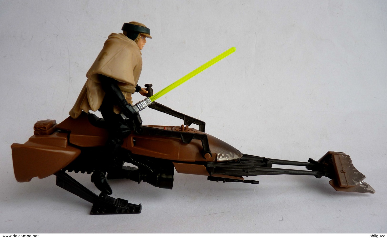 BOITE STAR WARS 1999 SPEEDER BIKE LUKE SKYWALKER Ouvert Manque Blaster Et Panneaux Arrières 1997 - Power Of The Force