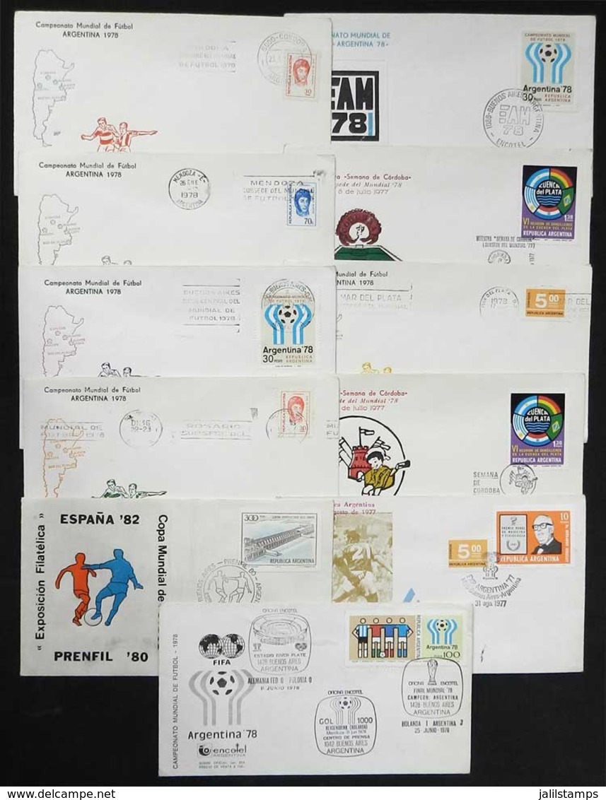 ARGENTINA: 11 Covers With Thematic Postmarks Of The 1978 FOOTBALL WORLD CUP, VF! - Sonstige & Ohne Zuordnung