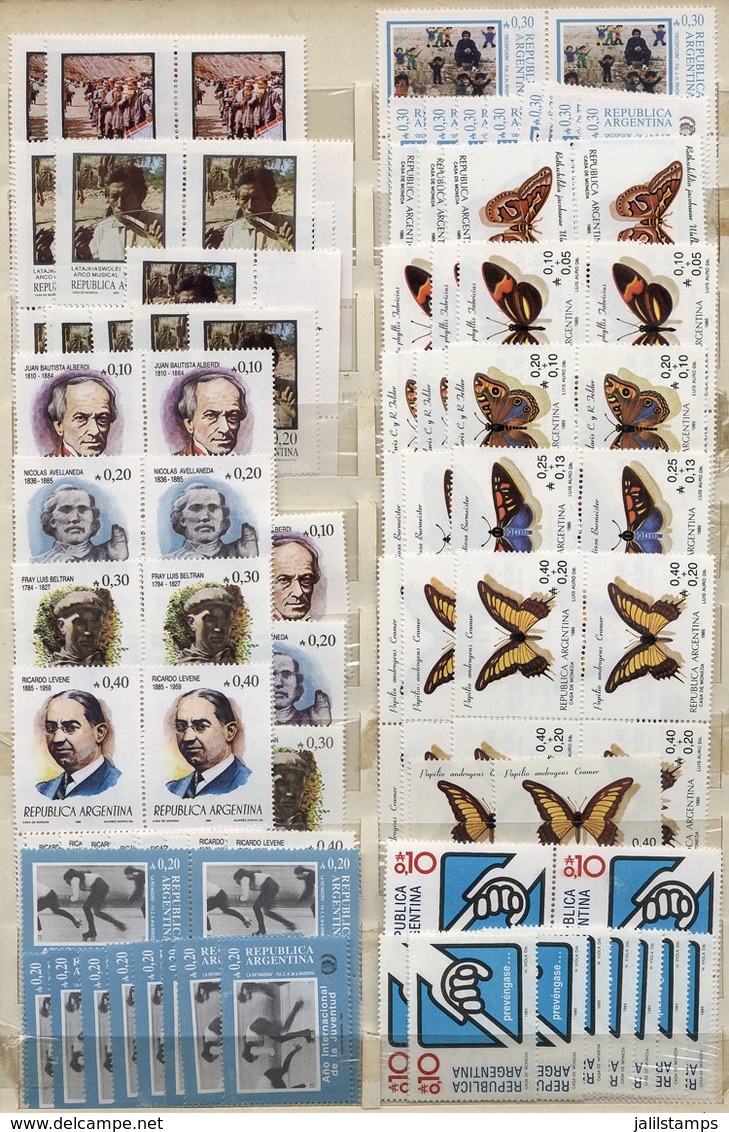 ARGENTINA: Fantastic Stock Of Modern Commemorative Stamps And Sets (approx. 1974 To 1987) In A Large Stockbook, All Unmo - Collections, Lots & Series