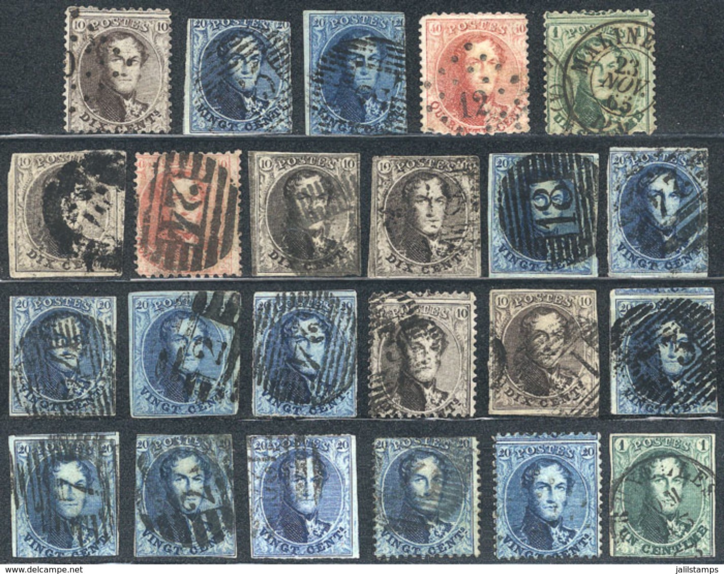 BELGIUM: Lot Of Classic Stamps, High Catalog Value, General Quality Is Fine To VF, Good Opportunity At A Low Start! - Sonstige & Ohne Zuordnung