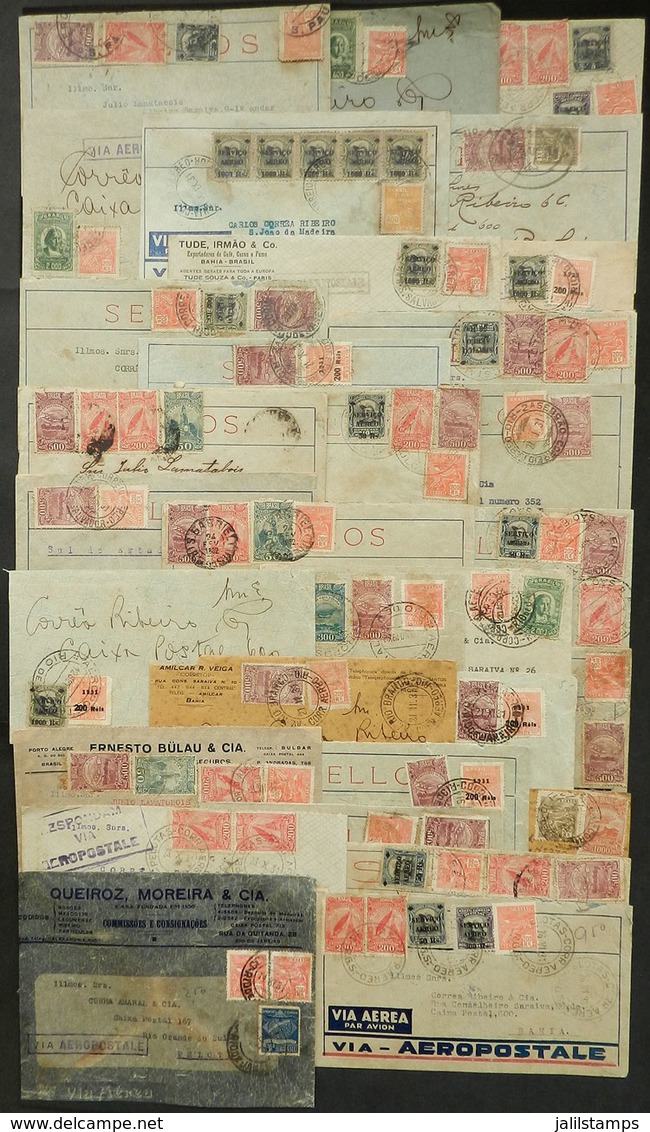 BRAZIL: 31 Airmail Covers Carried Between 1930 And 1932 By AEROPOSTALE, With Some Nice Postages, In General Of Fine Qual - Sonstige & Ohne Zuordnung
