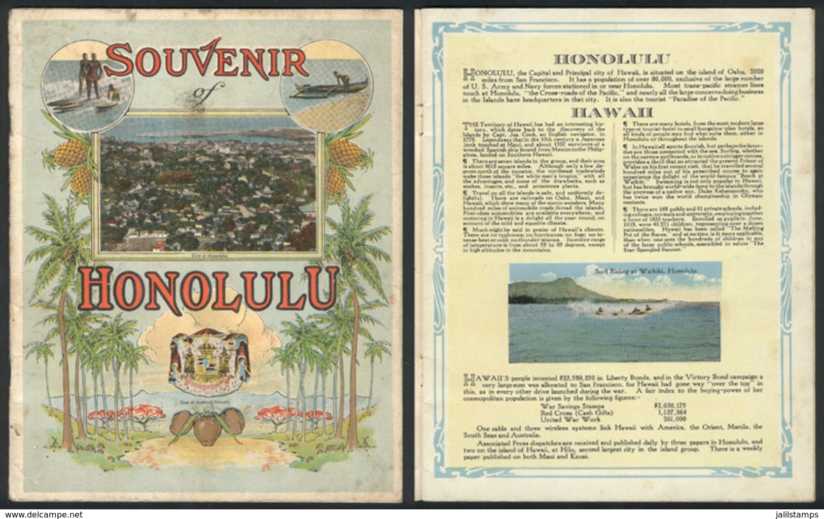 UNITED STATES - HAWAII: Small Book Of 16 Pages With Views Of The Islands, Circa 1920, Very Nice! - Unclassified
