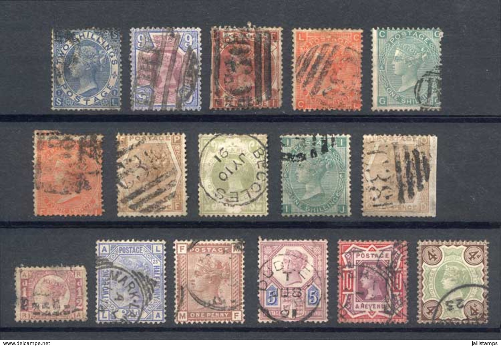 GREAT BRITAIN: Small Lot Of Very Old Stamps, General Quality Is Fine To Very Fine, Scott Catalog Value US$1,050. - Sonstige & Ohne Zuordnung