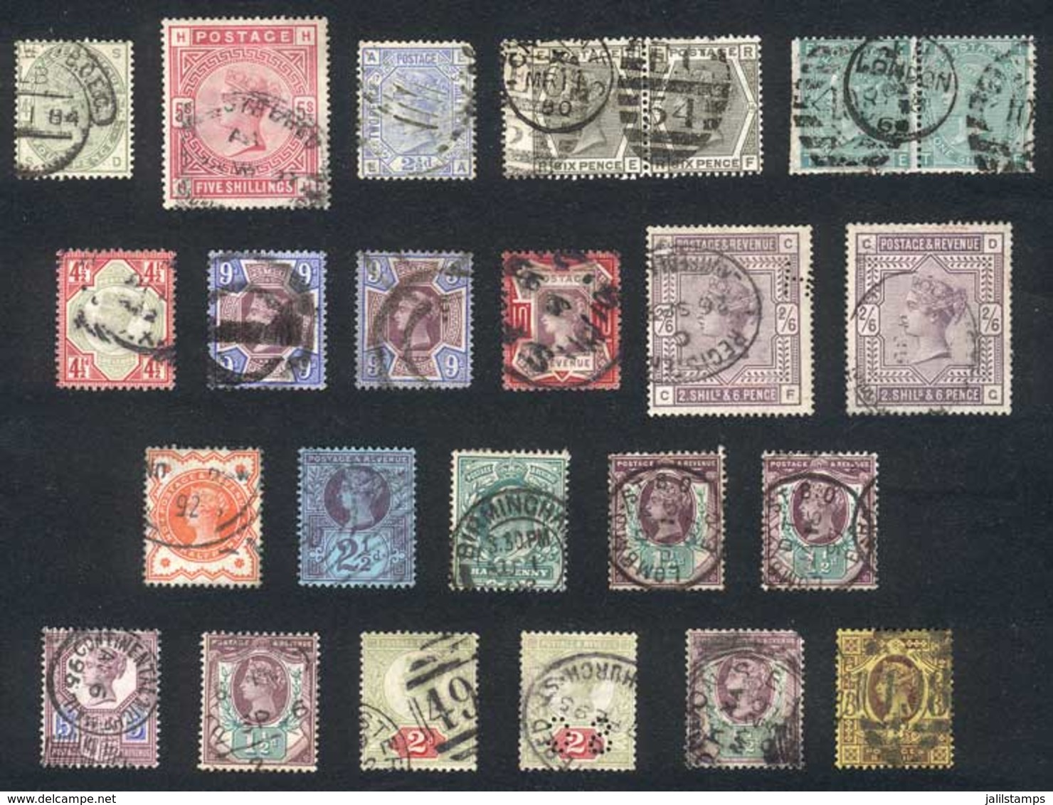 GREAT BRITAIN: Lot Of Old Used Stamps, General Quality Is Very Fine. Yvert Catalog Value Euros 1100, Good Opportunity At - Sonstige & Ohne Zuordnung