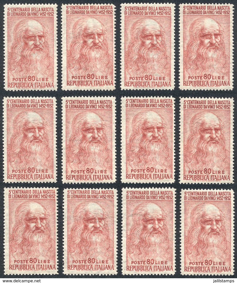 ITALY: Yvert 626 X 12 Unmounted Examples, Excellent Quality, Catalog Value Euros 360. - Ohne Zuordnung